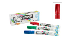 COLOR MARKER WATER BASED FIRE RED  83010507 ACRILEX