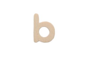 LETRA B 2CM  MADEIRA