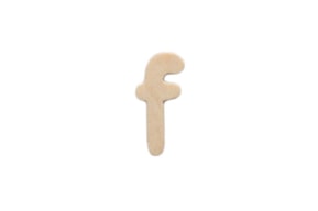 LETRA F 2CM MADEIRA