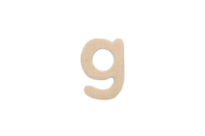 LETRA G 2CM  MADEIRA