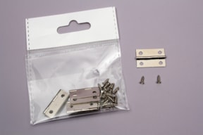 SET 12 CHROME HINGES 2.5X1.5CM