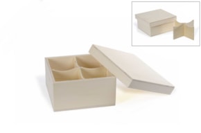 BOX 4 DIV. 16.5X16.5X8CM