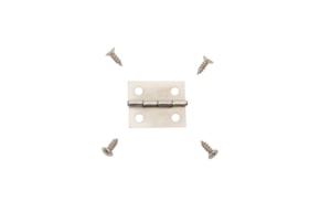 SET 12 HINGES CHROMED 1.8X0.7CM