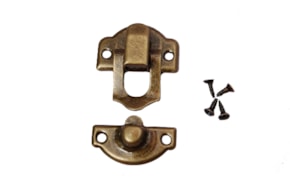 SET 6 CLASP 2.7X2.5CM OLD GOLD