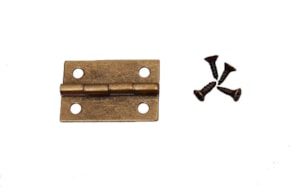 SET 12 OLD GOLD HINGES 1.7X2.4CM