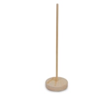 SUPORTE 34.5CM C/BASE MADEIRA D9.5CM
