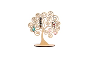 SET 2 ARVORES SUP. P/ BRINCOS 22X24.5X0.5CM MDF