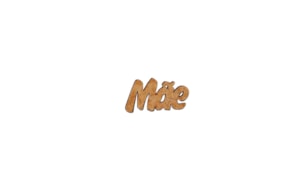SET 12 PALAVRAS MAE 3x1.5x0.3CM MDF
