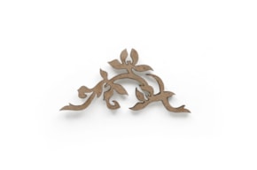 SET 12 CORNERS DEC. 6.7x3.2x0.3CM MDF