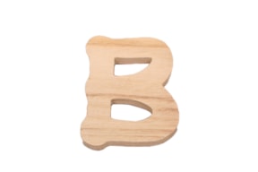 SET 10 LETRAS B 5.6X7X0.6CM CHOPO