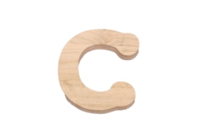 SET 10 LETRAS C 6X7X0.6CM CHOPO