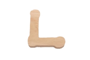 SET 10 LETRAS L 6.1X7X0.6CM CHOPO