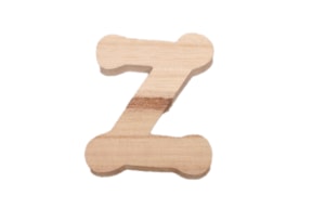 SET 10 LETRAS Z 6X7X0.6CM CHOPO