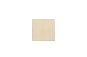 SET 6 SQUARE BOARDS 5X5X0.3CM POPLAR WOOD