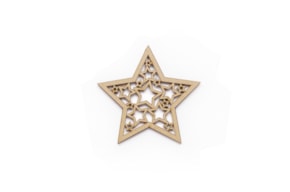SET 6 ESTRELLAS 10.5X10X0.25CM DM