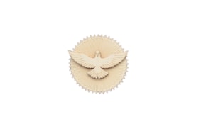 SET 6 PLACAS ESPIRITO SANTO 8x8x03CM CHOUPO
