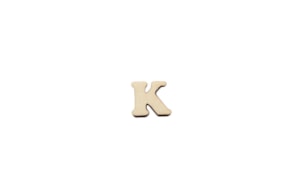 SET 12 LETRAS  K 1.7x1.5x0.4CM CHOPO