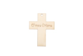 SET 12 CRUZES 6x4.5x0.3CM "O MEU CRISMA" CHOPO