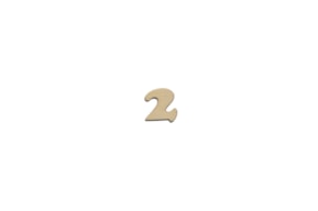 SET 12 NUMEROS  2  1.4X1.5X0.4CM CHOPO