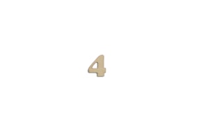 SET 12 NUMEROS  4  1.3X1.5X0.4CM CHOPO