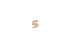 SET 12 NUMEROS  5  1.3X1.5X0.4CM CHOPO