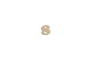 SET 12 NUMEROS  8  1.4X1.5X0.4CM CHOPO