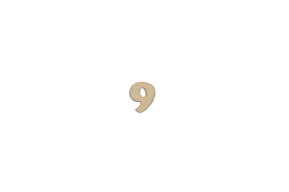 SET 12 NUMEROS  9  1.3X1.5X0.4CM CHOUPO