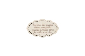 SET 12 PLACAS COM ORAÇAO 5X3X0.3CM CHOUPO