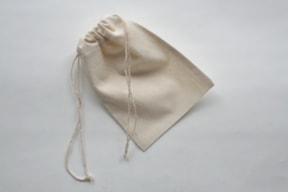 SET 12 BOLSAS TECIDO CRU 10.5X15CM