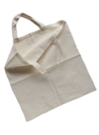 SET 4 UNBLEACHED COTTON BAGS 35X38CM