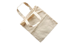 SET 4 SACOS TECIDO CRU C/ASAS 20X24CM