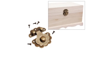 SET 6 OLD GOLD CLASP 3.7X4CM