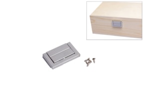 SET 6 CHROME CLASP 3.7X2.3CM