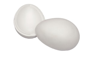 HUEVO 20CM POLIETIRENO 2 MITADES