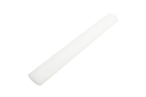 VELA BAUTIZO OVAL 4.5X32CM BLANCA SATÍN