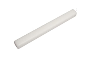 VELA BAUTISMO CUAD 3X32CM BLANCA SATÍN