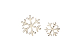 SORTIDO 12 COPOS DE NIEVE 3.3X3.6X0.3CM CHOPO