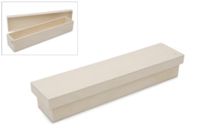 CAJA PARA VELA CON TAPA LISA 35.5X8.5X6.5CM