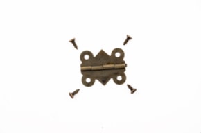 SET 12 HINGES OLD GOLD 2.5x2CM