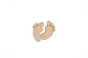 SET 12 PEZINHOS 3X3X0.3CM MDF