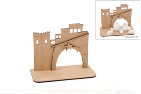 CABANA P/NACIMIENTO 12.4X10.9X0.3CM DM