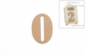 SET 12 NUMEROS 0 5.2X0.3CM DM