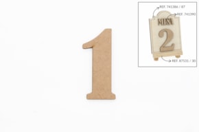 SET 12 NUMEROS 1 5.2X0.3CM DM