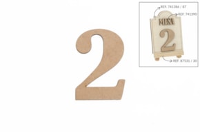 SET 12 NUMEROS 2 5.2X0.3CM DM
