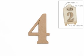 SET 12 NUMEROS 4 5.2X0.3CM DM