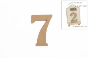 SET 12 NUMEROS 7 5.2X0.3CM DM