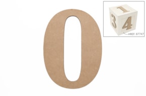 SET 6 NUMEROS 0 13.7X0.3CM DM