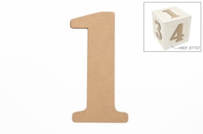 SET 6 NUMEROS 1 13.7X0.3CM DM