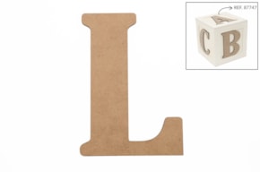 SET 6 LETTERS L 13.7X0.3CM MDF