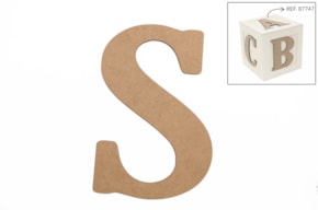 SET 6 LETTERS S 13.7X0.3CM MDF